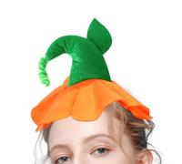 Womens Pumpkin Headband - Autumn Orange Pumpkin Hat Hairband Set