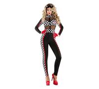 Women's Racy Racer Fancy Dress Costume Small