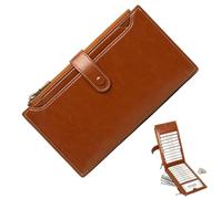 women's RFID wallet PU leather organizer wallet multi-card women wallet travel wallet organizer vintage leather wallet credit card holder wallet large capacity RFID wallet women’s organizer wallet wal