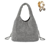 Women's Rhinestone Clutch Purse, Elegant Sparkly Evening Bags Handbag, Fashion Glitter Shoulder Bag for Wedding Prom