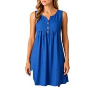 Women's Ribbed Knit Short Sleeve Top with Scalloped Lace Trim Square Neck Button Down Slim Fit Casual Summer tee Shirt Navy Blue