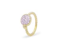 Women's ring circle Rue des Mille 925 silver gold with zirconia ANZ-018 M1 CER AU