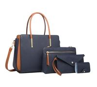 Women's Roomy Multiple Pockets Shoulder Handbag, Ladies Fashion Tote Top Handle Purse & Men's Version(Blue)