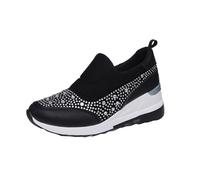 Womens Running Shoes Air Cushion Arch Support Sneakers Platform Trainers Ladies Walking Shoes Mesh Breathable Plantar Fasciitis Nursing Work Sneakers for Athletic Tennis Jogging
