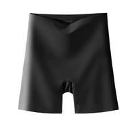 Women's Seamless Shorts Safety Pants High Waist Panties Anti Friction Skirt Shorts Adecuado Para Correr, Yoga(Black,M)