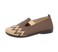 Womens Shoes Loafers Women Orthopedic Shoes Canvas Shoes Women Slip On Walking Shoes - Breathable Knit Mesh & Non-Slip Soft Sole, Lightweight Arch Support Comfort Flats for Work Travel