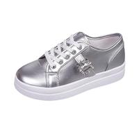 Womens Silver Trainers Running Shoes Orthopedic Fitness Sneakers Lightweight Breathable Jogging Walking Gym Sports Casual Trainers Tennis Shoes Back to School Plimsolls