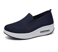 Womens Slip On Sneakers Walking Shoes, Summer Sandals for Women 2024, Air Cushion Sneakers (Blue,39)