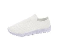 Womens Slip on Trainers Comforble Walking Shoes with Memory Foam, Lightweight Closed Toe Sneaker, Casual Soft Sole Breathable Shoes, Mesh Up Athletic Shoes