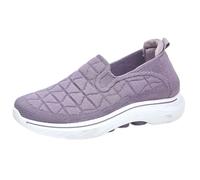 Womens Slip on Trainers Comforble Walking Shoes with Memory Foam,Lightweight Closed Toe Sneaker,Casual Soft Sole Breathable Shoes,Mesh Up Athletic Shoes