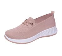 Women's Spring Versatile Soft Sole Breathable Lightweight On Casual Shoes Schuhspanner Damschuhe, Rosa., 39 EU