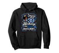 Womens Stepping Into My 39th Birthday With Grace & Faith Sudadera con Capucha