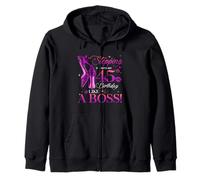 Womens Stepping Into My 45th Birthday 45 Year Old Bday Queen Sudadera con Capucha