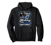 Womens Stepping Into My 47th Birthday With Grace & Faith Sudadera con Capucha