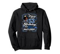 Womens Stepping Into My 53rd Birthday With Grace & Faith Sudadera con Capucha