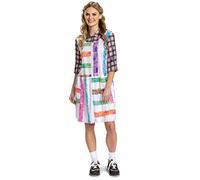 Women's Stranger Things Deluxe Eleven S4 Look Fancy Dress Costume Large