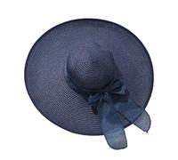 Womens Straw Sun Hat Ladies Wide Brim Floppy Foldable Roll up Cap Fashion Summer Beach Hat UPF 50+ Women's Cocktail Tea Party Bridal Church Cloche Funeral Bowler Hats