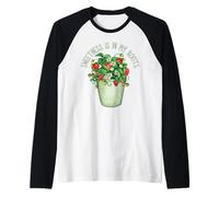 Womens Strawberry Plant Lover Sweetness Is In My Roots Camiseta Manga Raglan