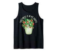 Womens Strawberry Plant Lover Sweetness Is In My Roots Camiseta sin Mangas