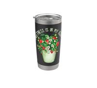 Womens Strawberry Plant Lover Sweetness Is In My Roots Vaso térmico de acero inoxidable de doble pared