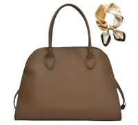 Women's Suede Purse Vintage Top Handle Bag,Fashion Retro Shoulder Satchel,Large Capacity Suede Work PU Leather Bag