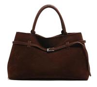 Women's Suede Tote Bag, Grande Capacidad Mochila de Mano, Tendencia Otoño Mochila Hombro Falso Suéter Mochila, Bolso Retro Moda