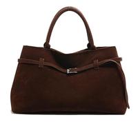 Women's Suede Tote Bag, Large Capacity Top Handle Bag, Trendy Shoulder Bag, Vintage Top Handle Bag, Fashion Retro Handbag, Work Tote Bag, Tote Handbag for Shopping