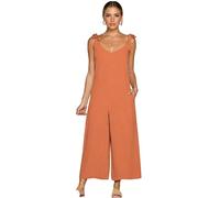 Women's Summer Casual Bow Tie Strap Jumpsuit Sleeveless Square Neck Wide Leg Cropped Pants Romper Beach Vacation Outfit Black