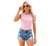 Women's Summer Solid Green Sleeveless Ribbed Knit Mini Dress with Side Tie Waist Ruched Bodycon Cocktail Party Casual Fashion Sundress for Women