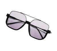Womens Sunglasses, Trendy Retro Sunglasses for Womens, UV Protection Sun Glasses Polarized Double Bridge Eye Protector for Female, Men & Outdoor, Gris, riferimento alla descrizione
