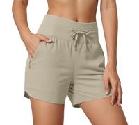 Women's Swim Board Shorts High Waisted Quick Dry Swimsuit Swimming Bottoms with Pockets 2026