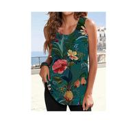 Women's Tank Top Print Sleeveless Casual Weekend Basic Round Neck Regular