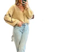 Women's Tie-Front Knit Cardigan - Y2K Oversized Open-Front Sweater for Fall & Winter Layering