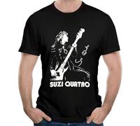 Women's Tops Suzi Quatro Fashion Tees Tshirts Womens Graphics T-Shirt Black M