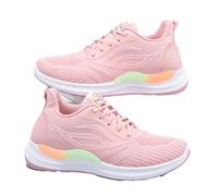 Womens Trainers - Lightweight Air Cushion Sports Casual Shoes with Arch Support, Where Comfort Meets Trend for Walking, Sports and Work (Pink,36)