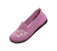 Womens Trainers Loafers Women Orthopedic Canvas Shoes Women Slip On Walking Shoes - Breathable Knit Mesh & Non-Slip Soft Sole Orthopaedic Loafers,Lightweight Arch Support Comfort Flats for Work