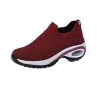 Womens Trainers, Sports Casual Shoes, Air Cushion Arch Support for Lightweight Air Cushion Design Ideal Work Walking Shoes for Ladies - Stylish Mesh Platform Trainers (Brown,40)