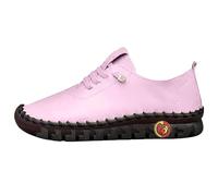 Womens Trainers Waterproof Non Slip Walking Shoes Lightweight Soft Sole Wide fit Running Sneakers Casual Orthopedic Shoe Ladies Lace up Sneaker for Tennis Gym Tennis Workout Athletic