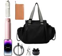 Women's Travel Tote Bag, Travel Tote Bags for Women, Travel Storage Cradle Bag, Large Capacity Travel Storage Bag with Compartment, 12.61x13.79x9.06 Inches Large Compartment Bag for Sisters and