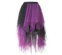 Women's Tulle Tutu Skirts for Adult Classic Elastic 4 Layered Frilly Elastic Skirt Ladies 80s Fancy Dress Ladies Girls Dance Costume for Dress-up Outfit Party Dance Dresses