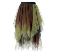 Women's Tulle Tutu Skirts for Adult Classic Elastic 4 Layered Frilly Elastic Skirt Ladies 80s Fancy Dress Ladies Girls Dance Costume for Dress-up Outfit Party Dance Dresses