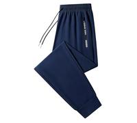 Women's Ultra Stretch Ice Silk Casual Pants for Over 50, Lightweight Comfy & Flexible Daily Wear (Blue-Jogger,XL)