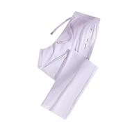 Women's Ultra Stretch Ice Silk Comfort Casual Pants - Ice Silk Pants, Comfortable High-Waisted Active Trousers (Light Purple - Straight,10x)