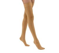 Women's Ultrasheer 20-30 mmHg Thigh High Firm Support Sock with Silicone Dot Top Band Size: X-Large, Color: Suntan by Jobst