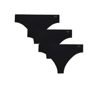 Women's Under Armour Underwear Pure Stretch No Show Thong Pant, 3 Pack Solid