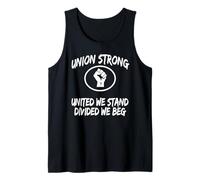 Womens Union Strong United We Stand Divided Beg Union Rep Camiseta sin Mangas