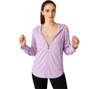 Women's UPF 50 UV Sun Protection Long Sleeve Full Zip Quick Dry Hoodie Jacket for Summer Athletic Wear Light Breathable Outdoor Activity
