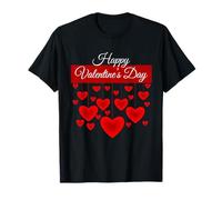 Womens Valentine's Day Love Heart Printed Casual Graphic Art Camiseta