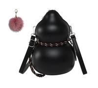 Women's Vintage Calabash Shape Shoulder Bag,Large Capacity Versatile Crossbody Bag,Fashion Casual PU Leather Small Satchel