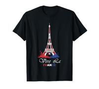 Womens Vive La France Torre Eiffel Día de la Bastilla Camiseta